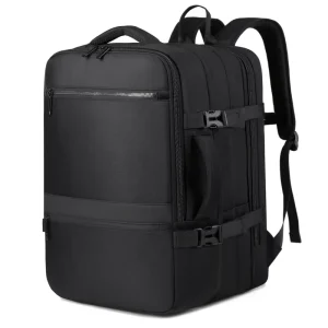 Lightweight Expandable Oxford Business Laptop Backpack Curved Shoulder Strap Capacity