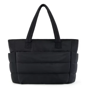 Lightweight Fluffy Women’s Tote Bag Fashionable Zipper Shoulder Handbag Travel Shopping Beach Gym Cross-Border