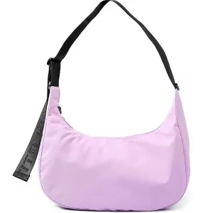 Lightweight Nylon Women Crescent Hobo Bag Crossbody Shoulder Purse With Extra Long Adjustable Strap Casual Daily Bag