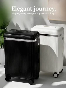 Lightweight Portable ABS Luggage Travel Suitcase with Durable Hard Shell Spinner Wheels TSA Lock Large Capacity Business Travel