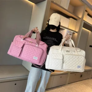 Lightweight Short-Distance Travel Bag Zipper Large-Capacity Satchel for Men Women’s Short-Term Business Trips