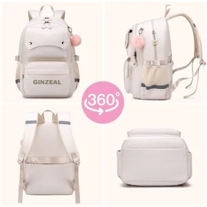 Lightweight Travel Laptop Backpack Fits Notebook Water Bottle Pocket Girls Backpack Ideal for Teens College Students