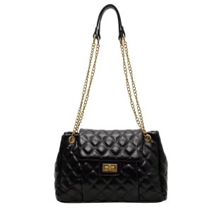 Lingge Chain Bag Women’s Large Capacity New Fashion One Shoulder Crossbody Bag