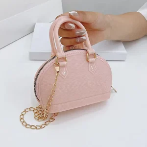 Little Girl’s Purse Children Pink Color Pouch Handbag Chain Shoulder Mini Bags