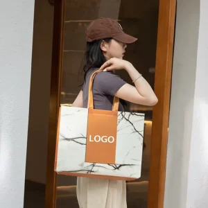 Logo Custom Bag Grocery Tote Promotional Shopping Bag Reusable Print Laminated PP Polypropylene Non Woven Bag