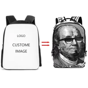 Low MOQ Design All Over Printed Daily Pack School Bag Sublimation Custom Backpack
