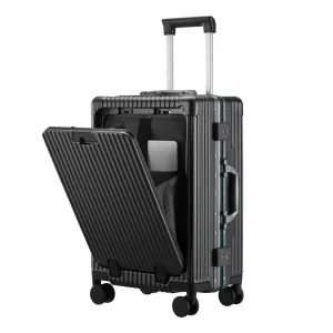 Luggage Suitcase Piece Set Carry On PC Spinner Trolley With Pocket Compartment Weekend Bag White 20in Carry On
