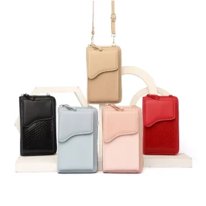 Luxury Case Bag for Women PU Leather Messenger Shoulder Bag College Wallet Mobile Phone Wallet Coin Purse