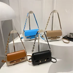 Luxury Chain Bag Women’s Crossbody Bag PU Fashion Style Suitable for All Seasons