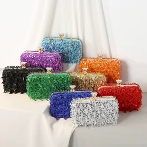 Luxury Clutch Bags Sequin Bridal Wedding Party Bags For Women Evening Dinner Purse