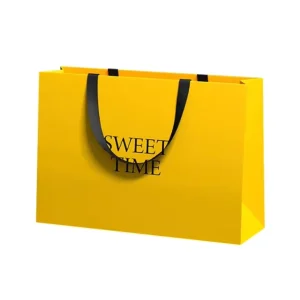 Luxury Custom Art Paper Shopping Bags Luxury Clothing and Shoe Shopping Gifts with Ribbon Accessories