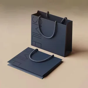 Luxury Custom Brown Kraft Paper Shopping Clothes Packaging Bags with logo Kraft Paper Bag Without Handle