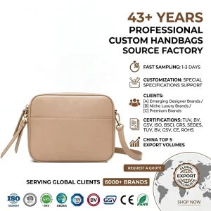 Luxury Customization Waterproof Women’s Crossbody Bag With Detail Removable Strap Ladies Handbag For Women Crossbody Bag