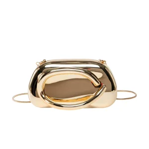 Luxury Designer Evening Clutch Crossbody Bag Single Shoulder Polyester Wedding Cheongsam Fashion Women’s Sparkling Chains