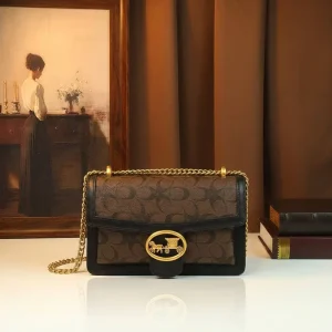 Luxury Designer Monogram Handbag Women Vintage Horse Carriage Logo Print Shoulder Crossbody Bag Messenger Satchel Purse