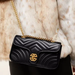 Luxury Genuine Leather Shoulder Bag Envelope Designer Women’s Love Rhomboid Crossbody Bag Chain Single Strap Cover Winter