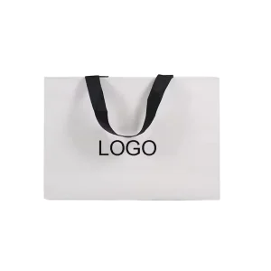 Luxury Gift Printed Kraft Handle Paper Bag Recyclable Retail Clothing Brand Logo Custom Shopping Packaging Bags