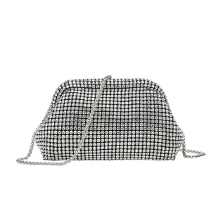 Luxury Glitter Cloud Bag Women’s Handbag Crystal Shiny Rhinestones Diamond Evening Bag Wedding Party Clutch Purse Shoulder Bags