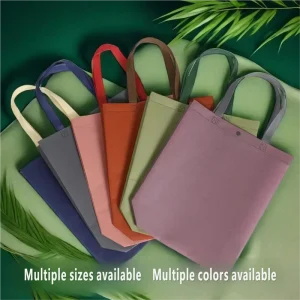 Luxury Laminated Non Woven Tote Bag Custom Logo Reusable Garment Packing Handbag for Exhibition Brand Promotion
