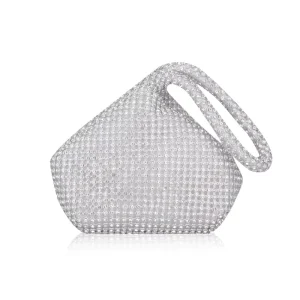 Luxury Mini Rhinestone Evening Bag Modern Classic Diamond Banquet Handbag Minimalist Full Crystal Party Purse