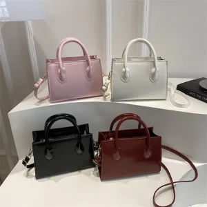Luxury PU Bag for Women with Wide Shoulder Straps and a Women’s Crossbody Bag Sac dos