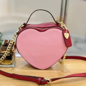 Luxury PU Leather Heart Crossbody Women Popular Handbag Open Letter Valentine Day Shoulder Bags Portable