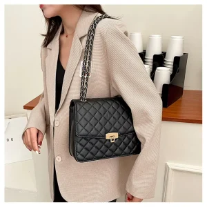Luxury PU Leather Shoulder Bags Messenger Purses Tote Handbags for Women Everyday Work