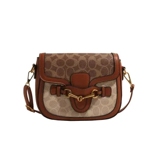 Luxury PU Leather Women’s Shoulder Messenger Bag High Quality Fashion Design Waterproof Feature Zipper Closure Letter