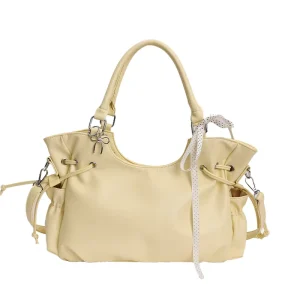 Luxury Vintage Crossbody Shoulder Bag Shiny Solid Zip Large Capacity Travel Fashion Purse