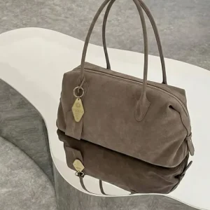 Luxury Women Soft Suede Material Shoulder Small Size Square Daily Work Purse Custom Design Bulk Factory Bag