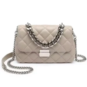 Luxury Women’s PU Leather Sunflower Clutch Handbag Soft Tote Shoulder Bag Rhinestone Letter Fashionable Chains Zipper Closure