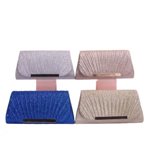 Luxury Women’s Shiny Evening Bags Metal Clutches Purse Handbag Wallet Flap Evil Eye Geometric Stone Patterns for Wedding Parties
