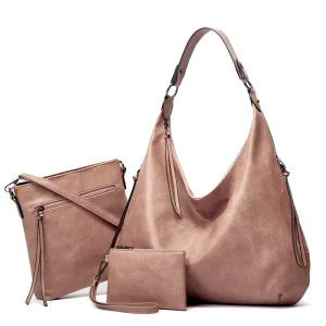 MELI Vintage Soft Pu Leather Large Hobo Crossbody Handbag with ZIP Closure Single Strap Anti Theft & Waterproof for Women