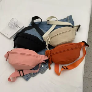 MKW4025 Custom logo Outdoor Adjustable Waist Belt Bag Sports Fanny Pack Waterproof Travel Waist Bag Colorful Functional Design