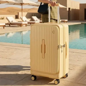 Maleta PC Cremallera Apertura Frontal PC Hard Shell Quick Access Laptop Compartment Front Open Business Luggage