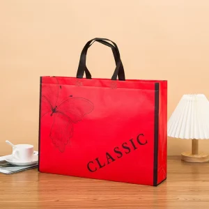 Manufacturer Custom Logo Reusable PP Laminated Non Woven Tote Bag Eco Shopping Bag Clothing Grocery Handle Bag Recycle Handbag