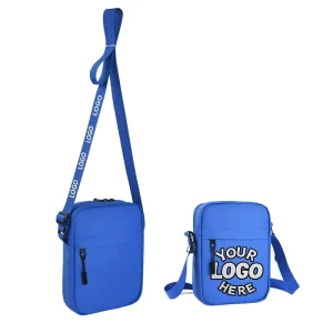 Manufacturer Custom Sky Blue Sacoche Homme Shoulder Side Sling Nylon Sling Women’s Messenger Bum Belt Bag Mens Crossbody Bag