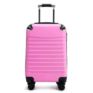 Manufacturer Customized Waterproof Light Weight Hardshell Travel Suitcase 20 24 28 Inch ABS Trolley Carry On Luggage with Lock