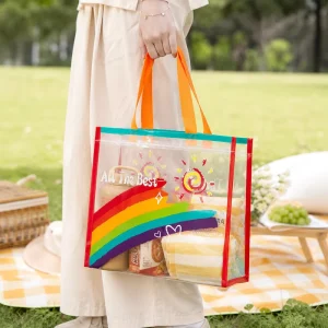Manufacturer In Stock Tote Bags with Cute Fashion Printed Patterns Strong Load Bearing Reusable Gift Packaging for Events