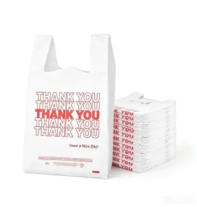 Manufacturer’s Customization T shirt Plastic Bags Plastic Take out Bag Thank You Plastic Bags