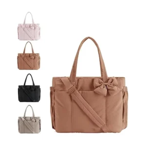 Medium Crossbody Bags for Women Polyester Travel Purse Shoulder Handbags with Zipper Closure Urban Simplicity Style