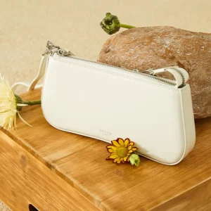 Medium Top Grain Cowhide Leather Shoulder Bag for Women Casual Chain Crossbody Handbag