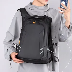 Men’s Business Casual Fashion Backpack Waterproof Laptop Computer Bag Student School Bag