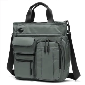 Men’s Business Travel Waterproof Oxford Street Fashion Shoulder/Crossbody Bag 14 inch Laptop Ultra-Light Large Capacity A4