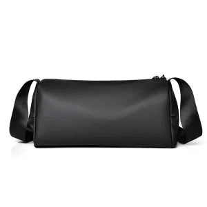 Men’s Casual European American Retro Style Messenger Bag Large Capacity Shoulder Bag PVC Waterproof Ultra Light Spring
