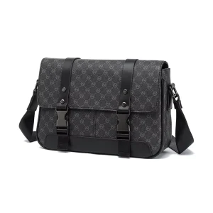 Men’s Casual Single Shoulder PU Leather Sports Bag Custom Full Printing Male Crossbody Bag Branded Men’s Bags