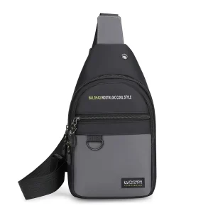 Men’s Chest Bag Business Shoulder Bag for Travel Lightweight Versatile Crossbody Bag Multifunctional Outdoor Casual Bag