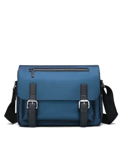 Men’s Custom Messenger Bag Fashionable Crossbody Style Durable Fabric for Office Short Trips