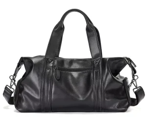 Men’s Fashion Business Handbag Large Capacity Travel Duffle Bag with Zipper Closure