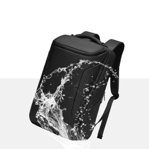 Men’s Fashion Waterproof RFID Business Laptop Backpack Large Capacity Multi compartment Bag with USB Charge Port